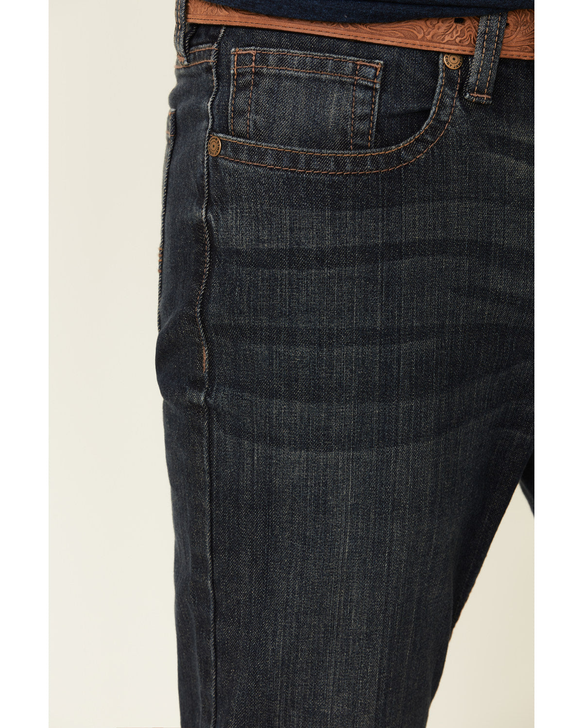Men's Barn Sour Wash Jackson Slim Straight Stretch Denim Je Blue