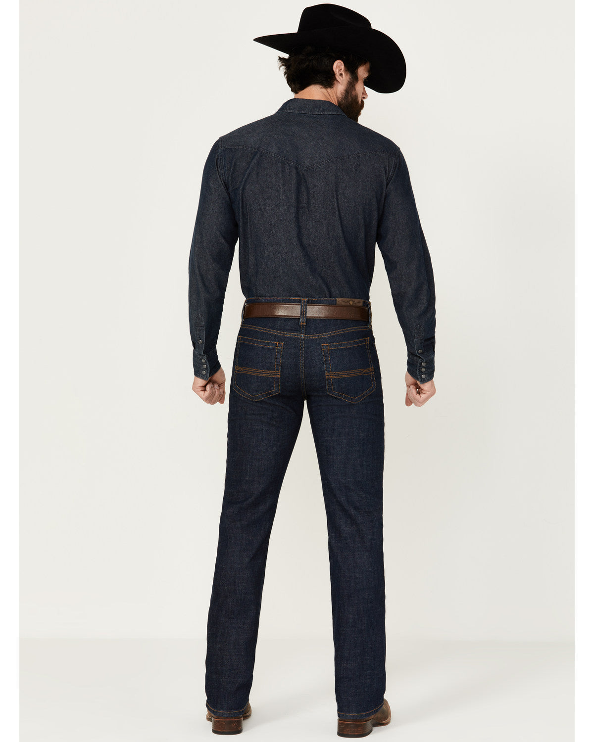Men's Showdown Wash Jackson Slim Straight Stretch Denim Jea Dark Wash