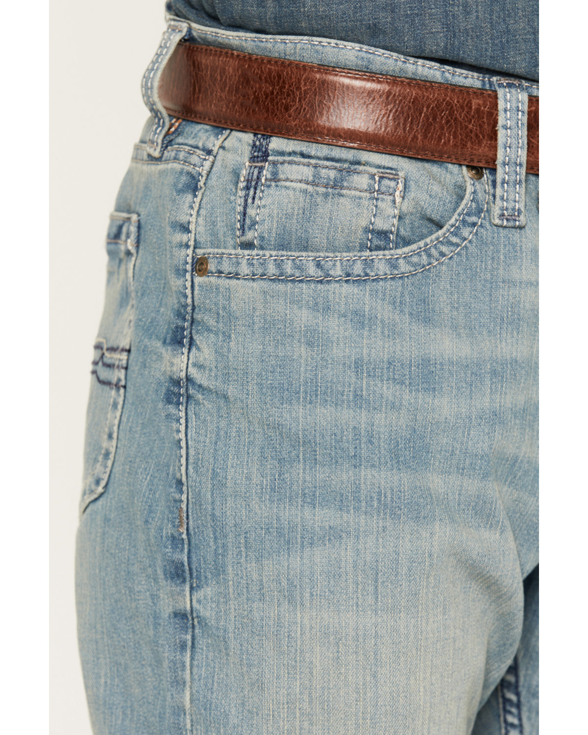 Men's Hamshackle Wash Duke Relaxed Bootcut Stretch Denim Je Blue