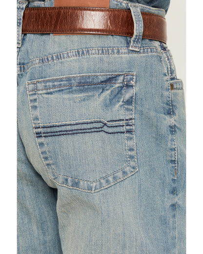 Men's Hamshackle Wash Duke Relaxed Bootcut Stretch Denim Je Blue