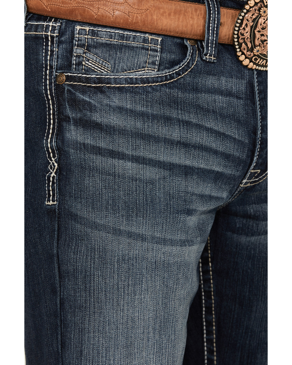 Men's Moonlight Wash Duke Relaxed Bootcut Stretch Denim Jea Dark Wash