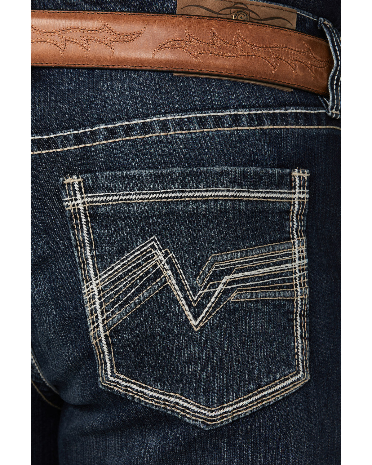 Men's Moonlight Wash Duke Relaxed Bootcut Stretch Denim Jea Dark Wash