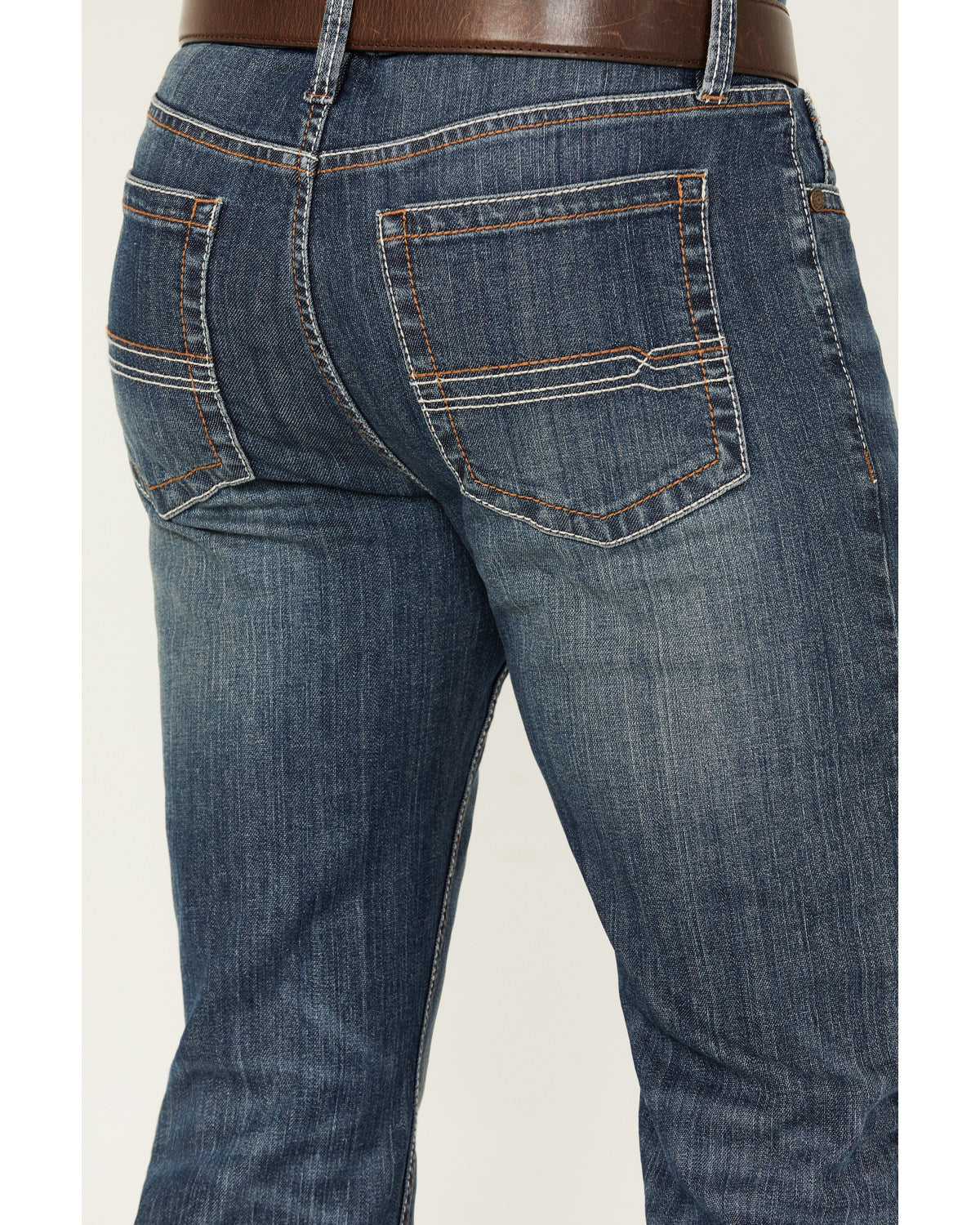 Men's Colton Wash Duke Relaxed Bootcut Stretch Denim Jeans Medium Wash