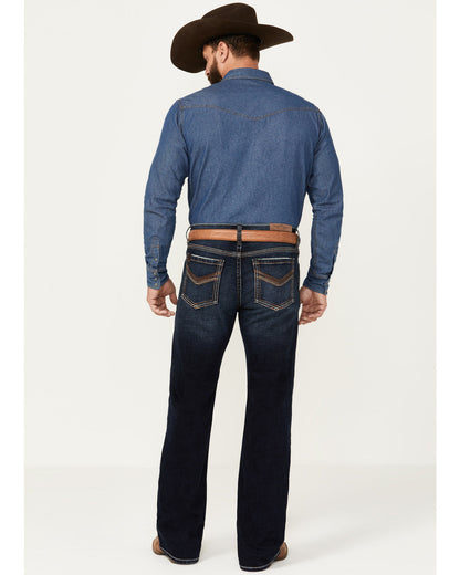 Men's Palomino Wash Duke Relaxed Bootcut Stretch Denim Jean Dark Wash