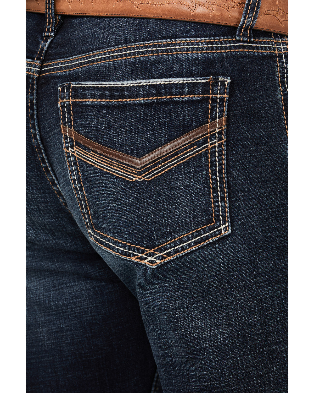 Men's Palomino Wash Duke Relaxed Bootcut Stretch Denim Jean Dark Wash