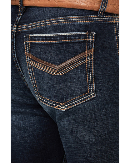 Men's Palomino Wash Duke Relaxed Bootcut Stretch Denim Jean Dark Wash