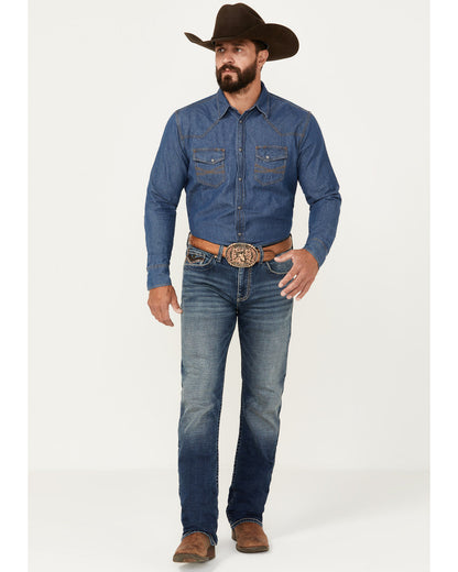Men's Sundance Wash Jackson Slim Straight Stretch Denim Jea Medium Wash