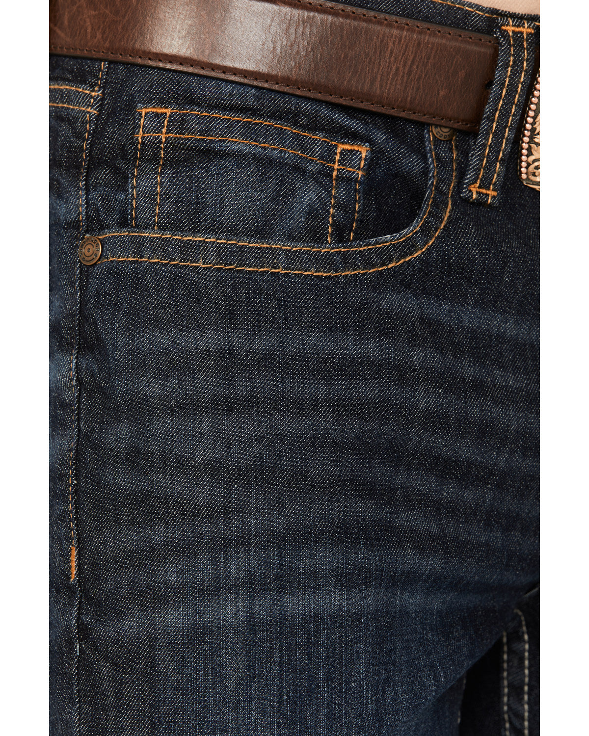 Men's Night Hawk Wash Wyatt Slim Bootcut Stretch Denim Jean Medium Wash