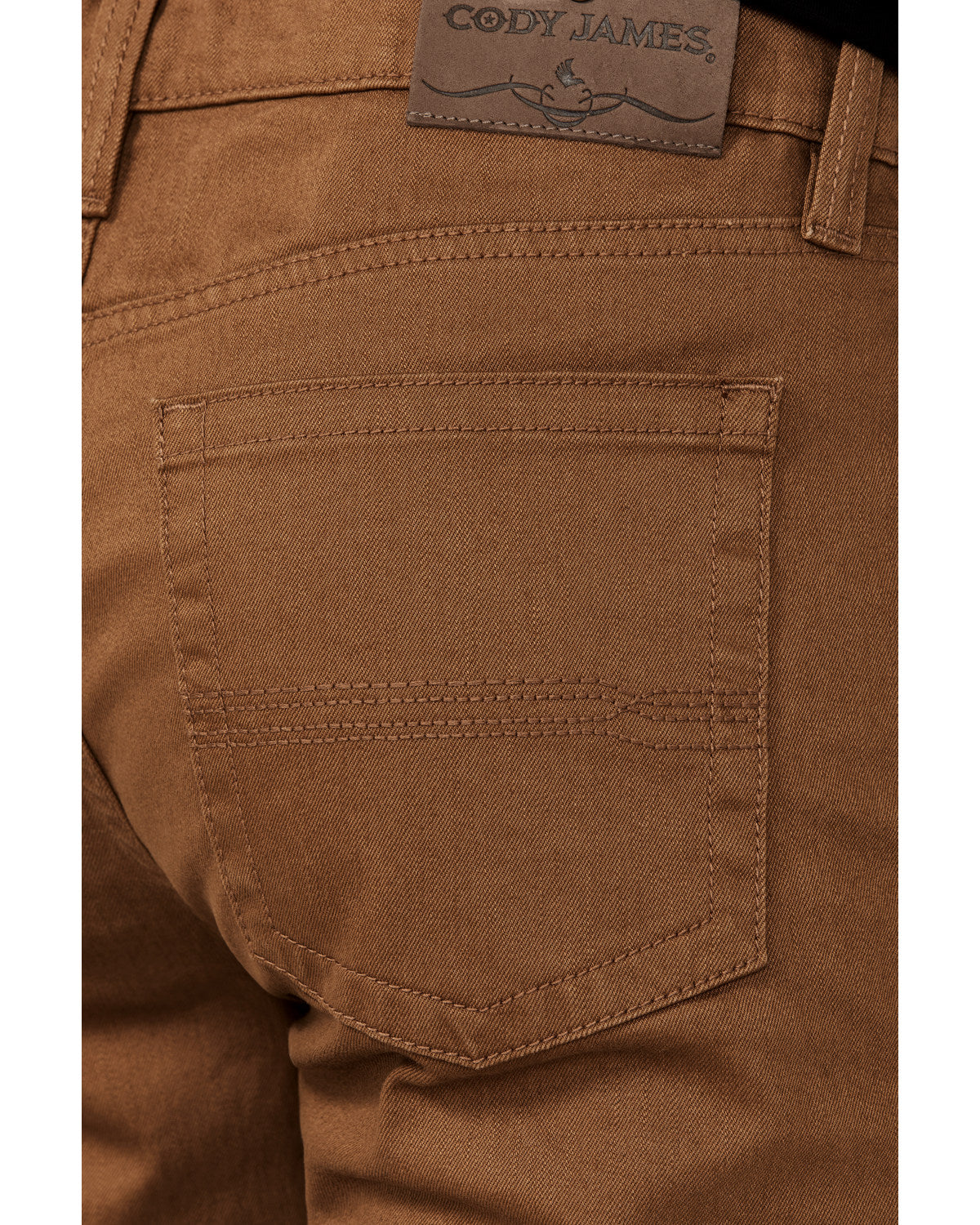 Men's Rubber Wash Jackson Slim Straight Stretch Denim Jeans Rust Copper