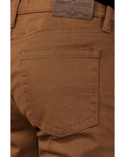 Men's Rubber Wash Jackson Slim Straight Stretch Denim Jeans Rust Copper