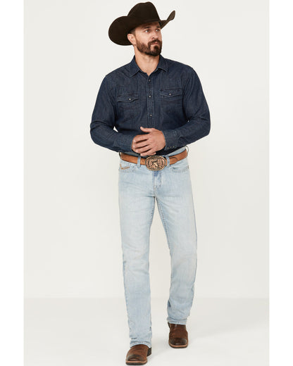 Men's Jamestown Wash Jackson Slim Straight Stretch Denim Je Light Wash