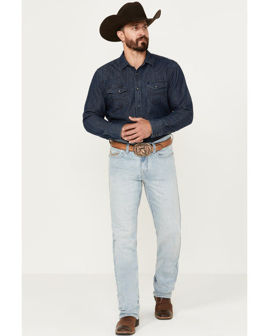 Men's Jamestown Wash Jackson Slim Straight Stretch Denim Je Light Wash