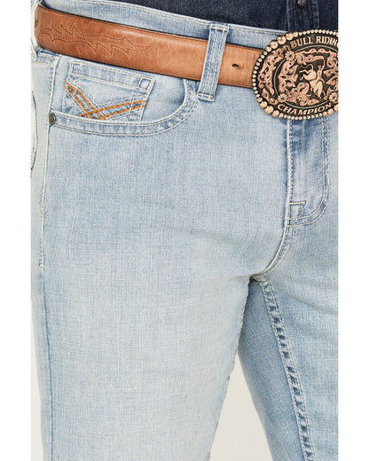 Men's Jamestown Wash Jackson Slim Straight Stretch Denim Je Light Wash