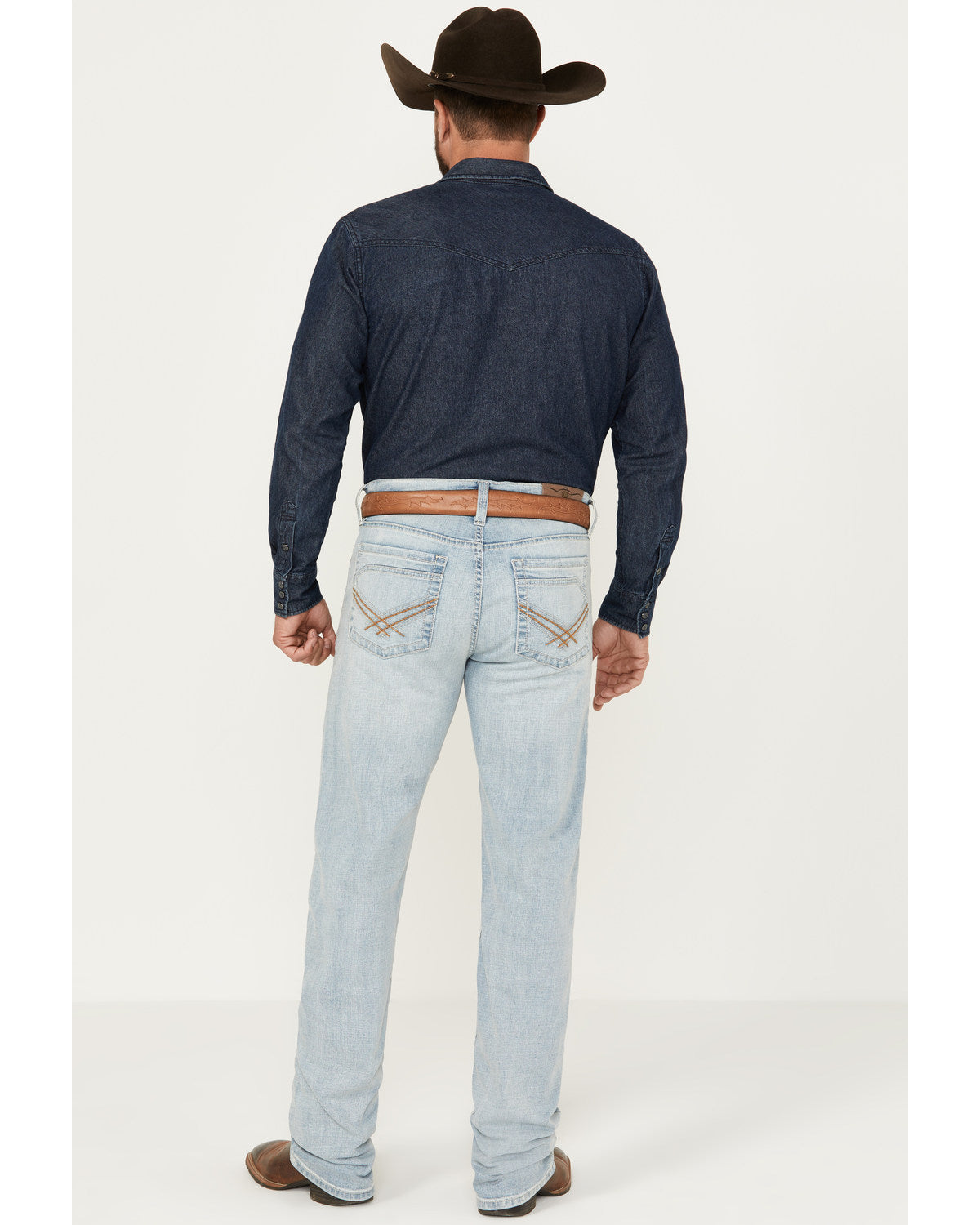 Men's Jamestown Wash Jackson Slim Straight Stretch Denim Je Light Wash