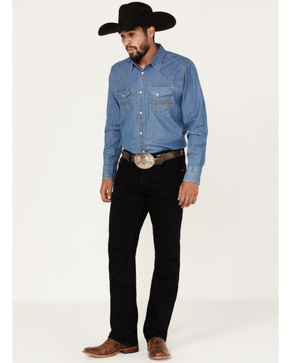 Men's Midnight Wash Jackson Slim Straight Stretch Denim Jea Black