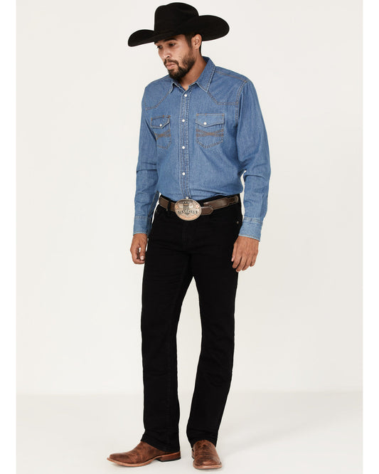 Men's Midnight Wash Jackson Slim Straight Stretch Denim Jea Black