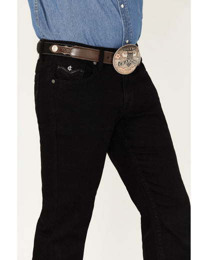 Men's Midnight Wash Jackson Slim Straight Stretch Denim Jea Black