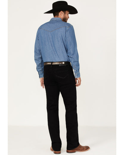 Men's Midnight Wash Jackson Slim Straight Stretch Denim Jea Black