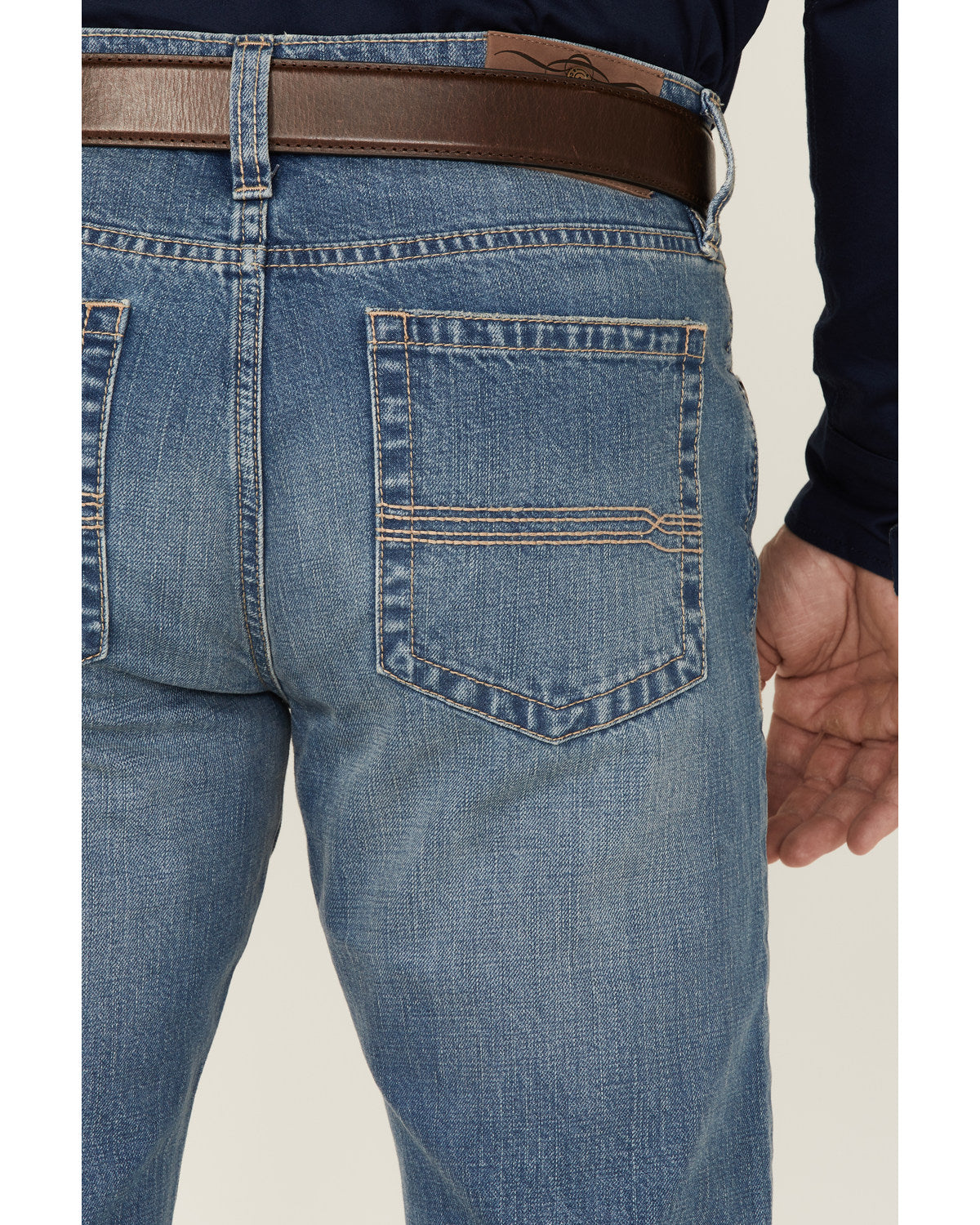 Men's Roughstock Wash Jackson Slim Straight Rigid Denim Jea Blue