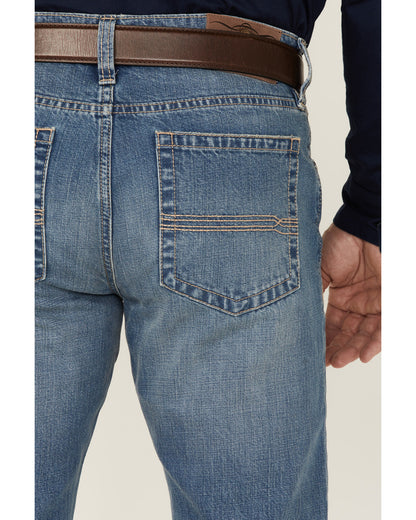 Men's Roughstock Wash Jackson Slim Straight Rigid Denim Jea Blue