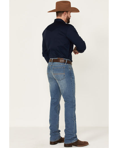 Men's Roughstock Wash Jackson Slim Straight Rigid Denim Jea Blue
