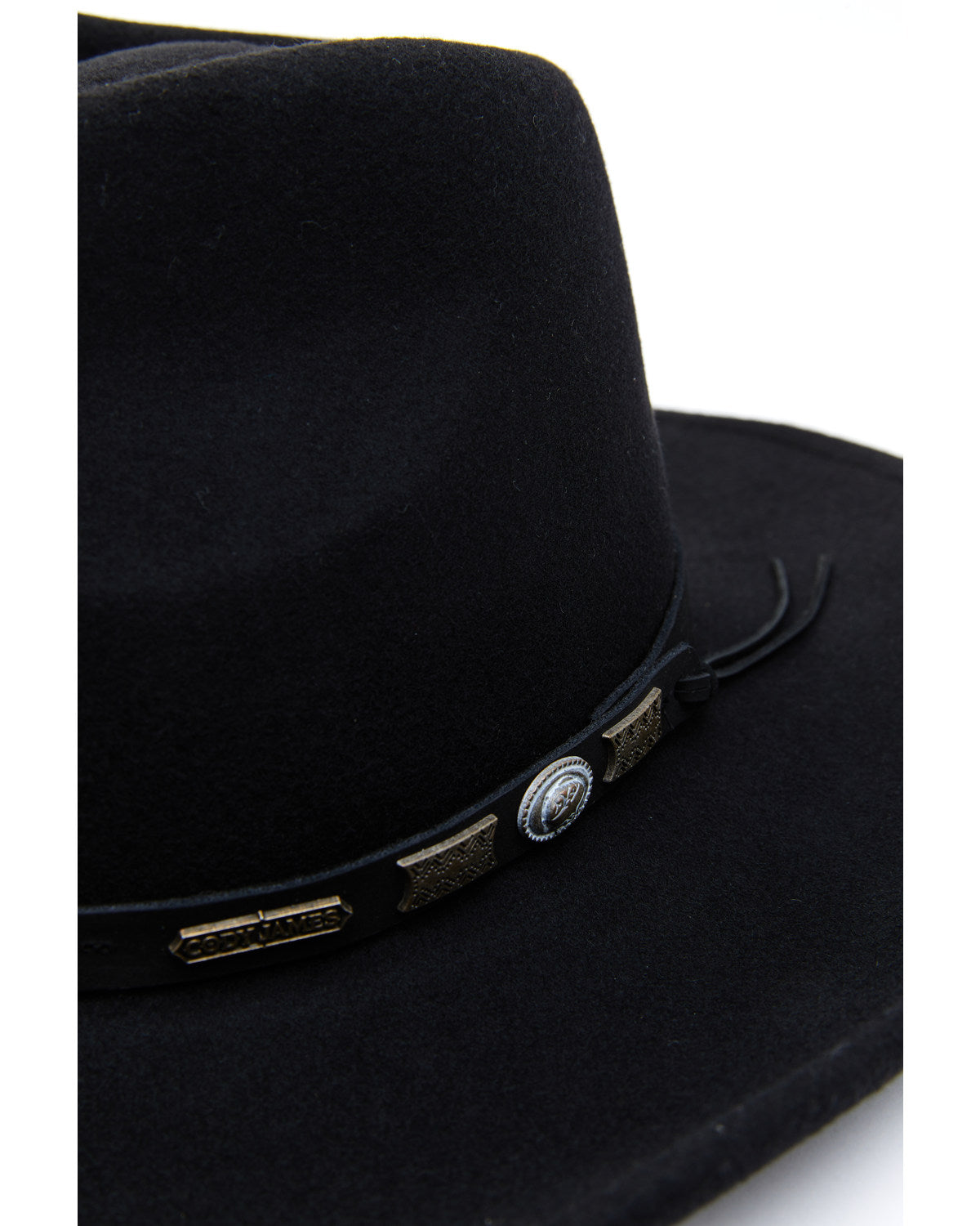 Men's Wool Felt Western Fashion Hat Black
