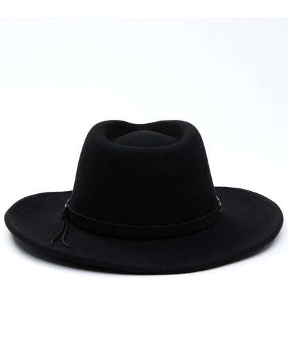 Men's Wool Felt Western Fashion Hat Black