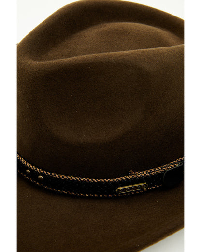 Men's Wool Felt Western Fashion Hat Pecan