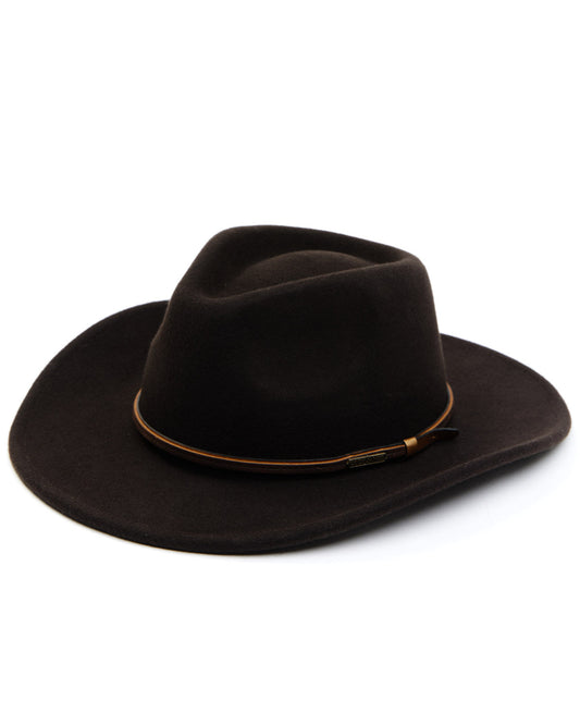 Men's Wool Felt Western Fashion Hat Brown