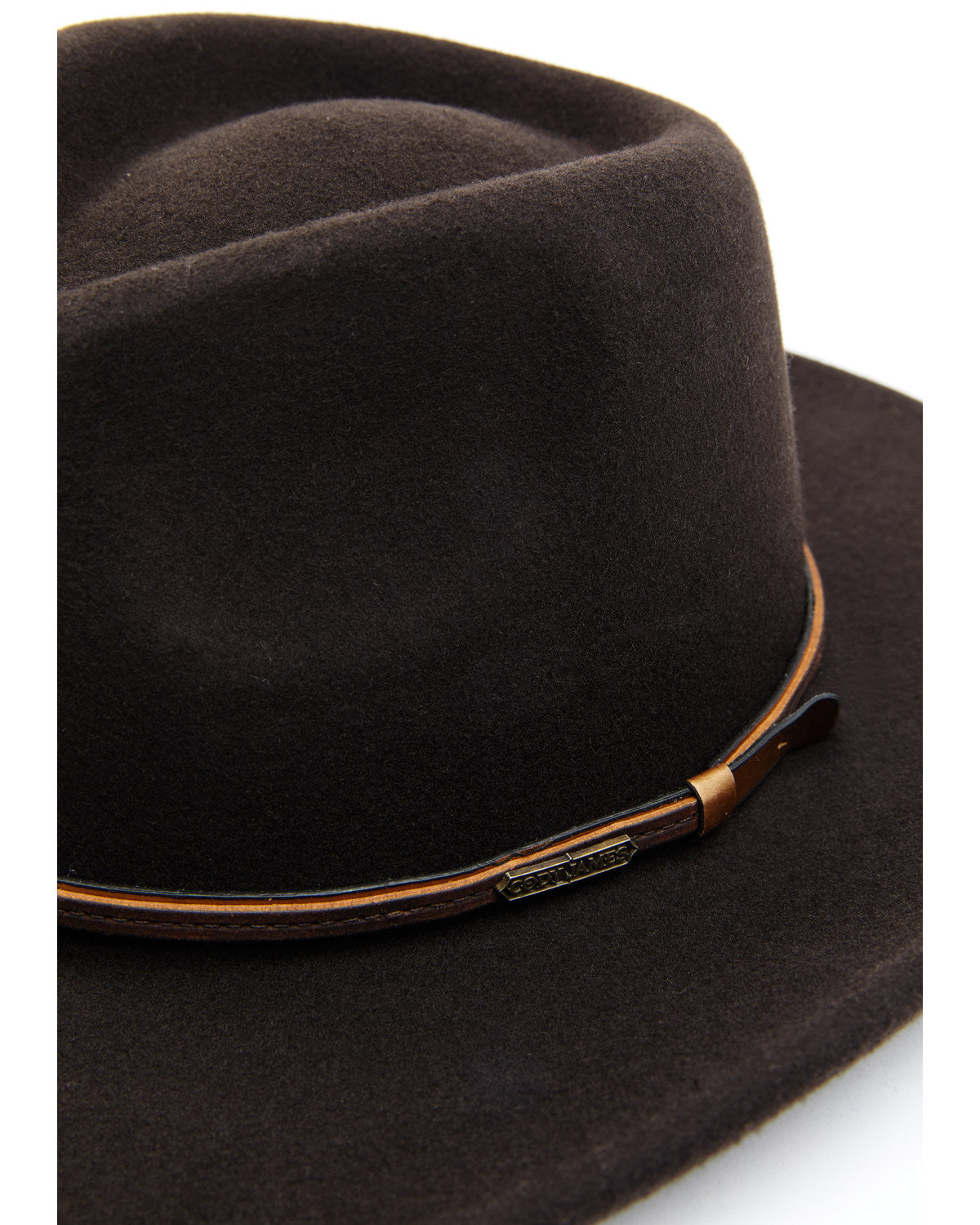 Men's Wool Felt Western Fashion Hat Brown