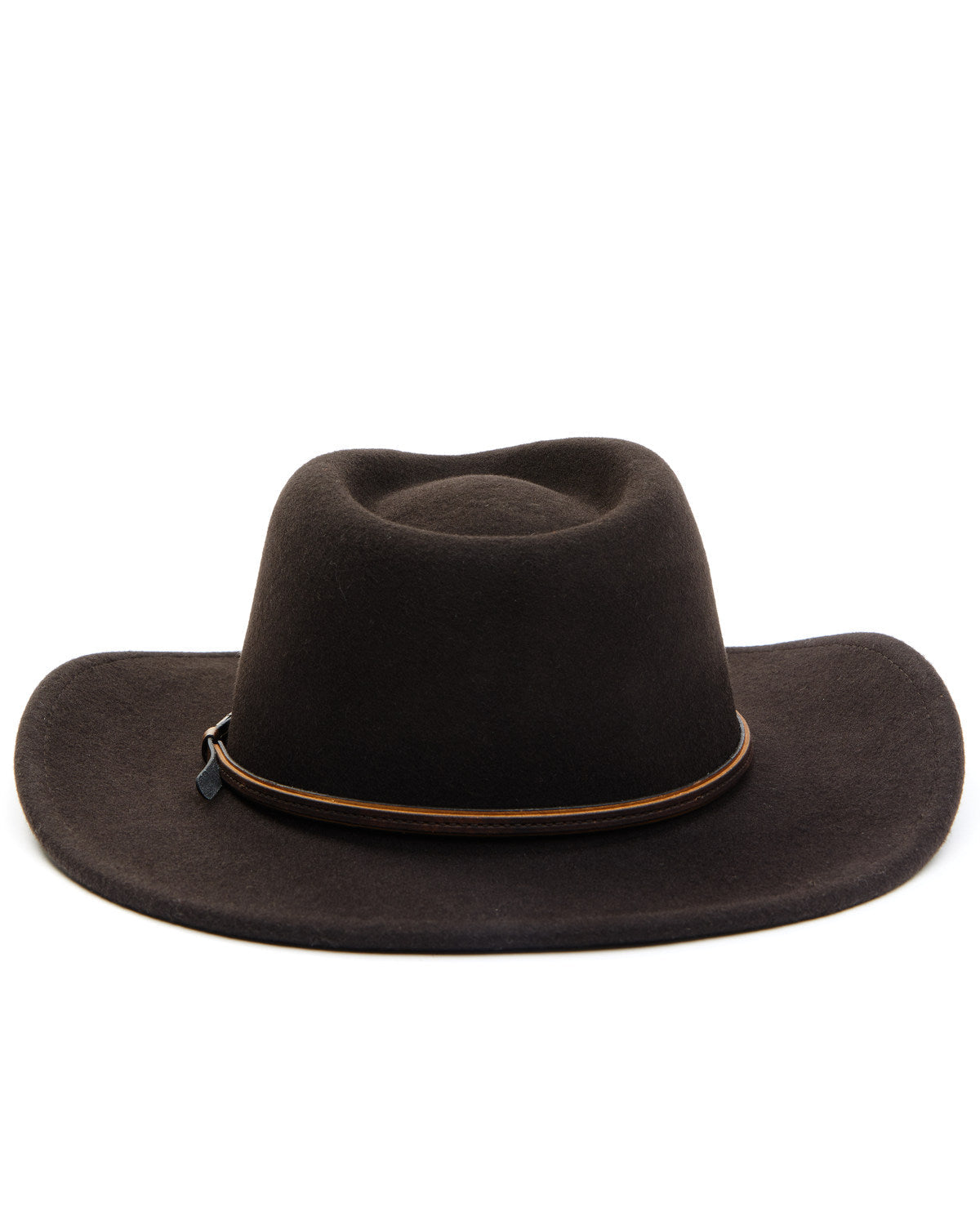 Men's Wool Felt Western Fashion Hat Brown