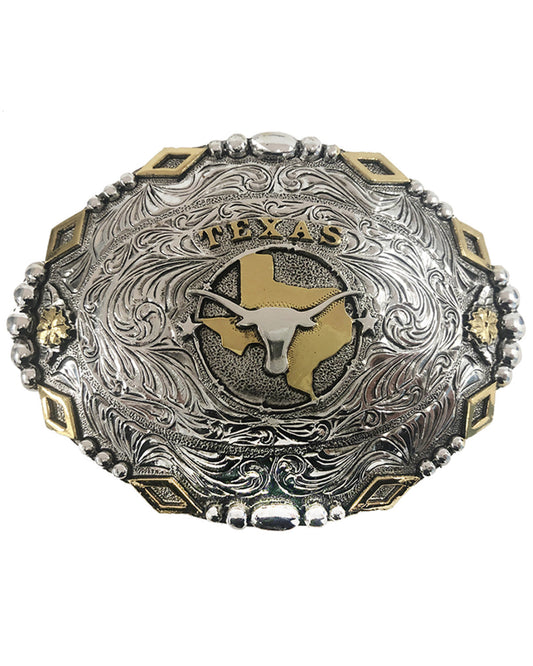 Men's Texas Longhorn Regional Buckle Silver