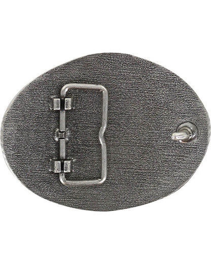 Men's Military Memorial Belt Buckle Silver