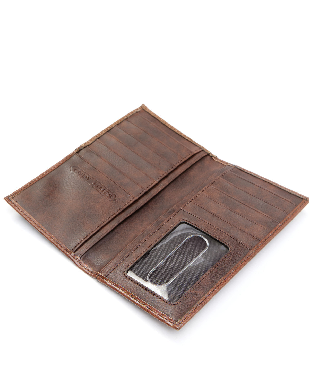 Men's Praying Cowboy Rodeo Wallet Brown