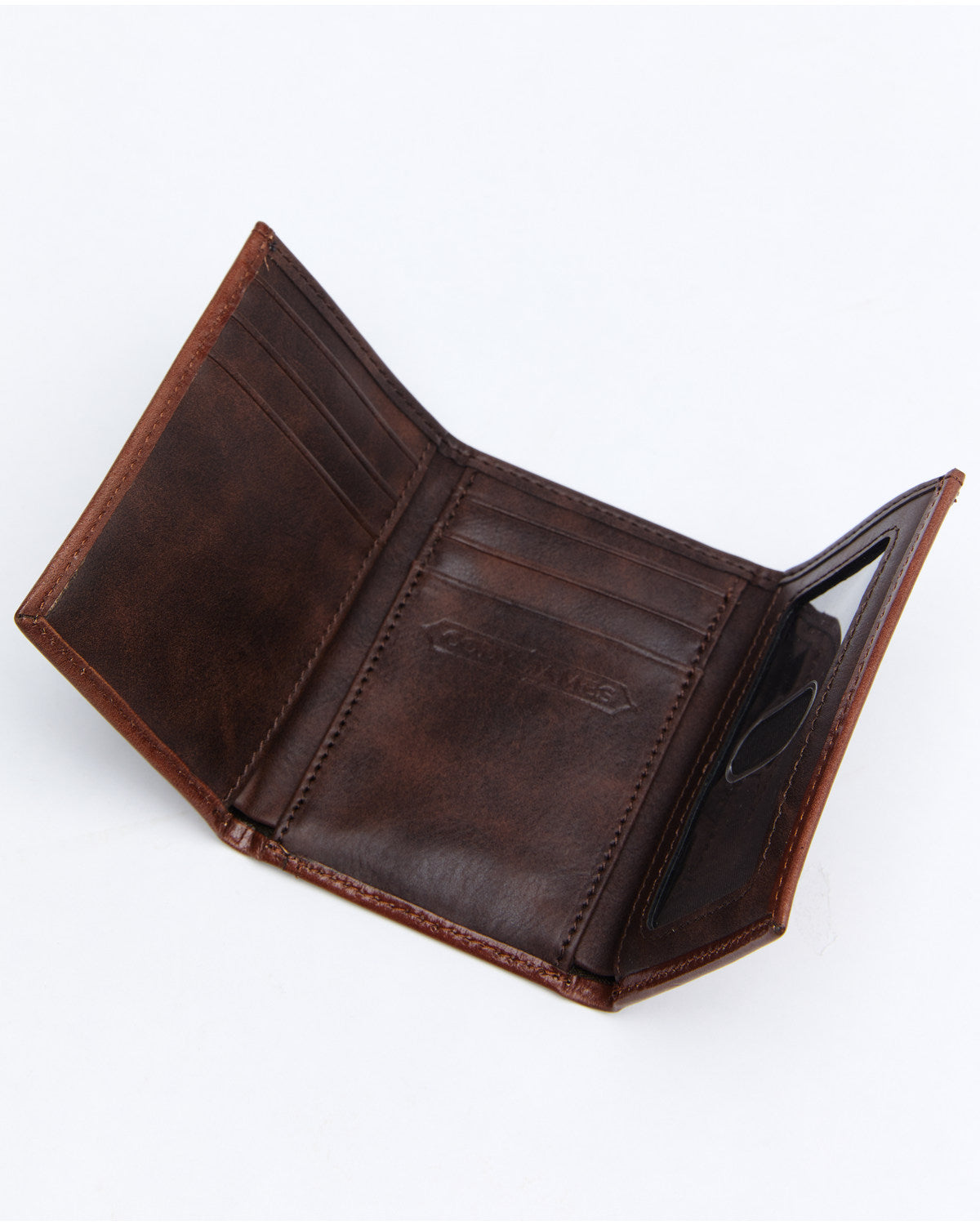 Men's Hair-On Trifold Wallet Brown