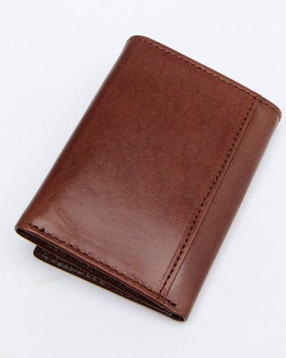 Men's Hair-On Trifold Wallet Brown