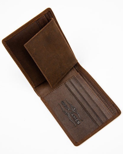 Men's Americana Bi-Fold Wallet Brown