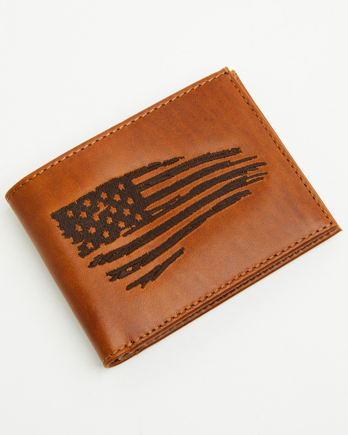 Men's Conway American Flag Bifold Wallet Brown