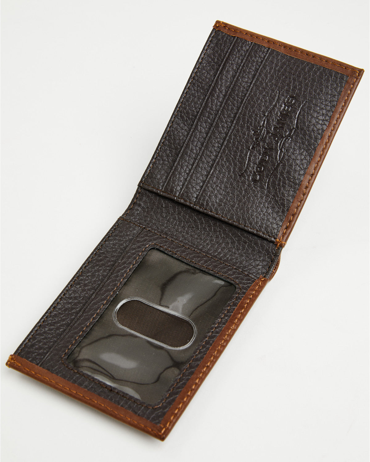 Men's Prescott Tooled Leather Concho Bifold Wallet Brown