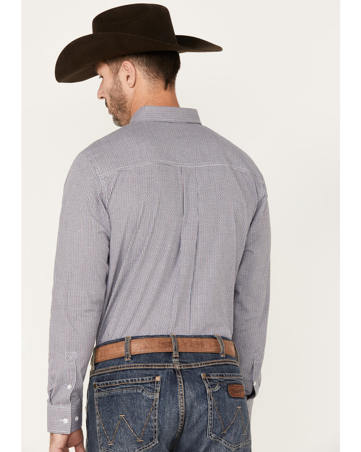 Men's Toby Long Sleeve Button-Down Stretch Western Shirt White