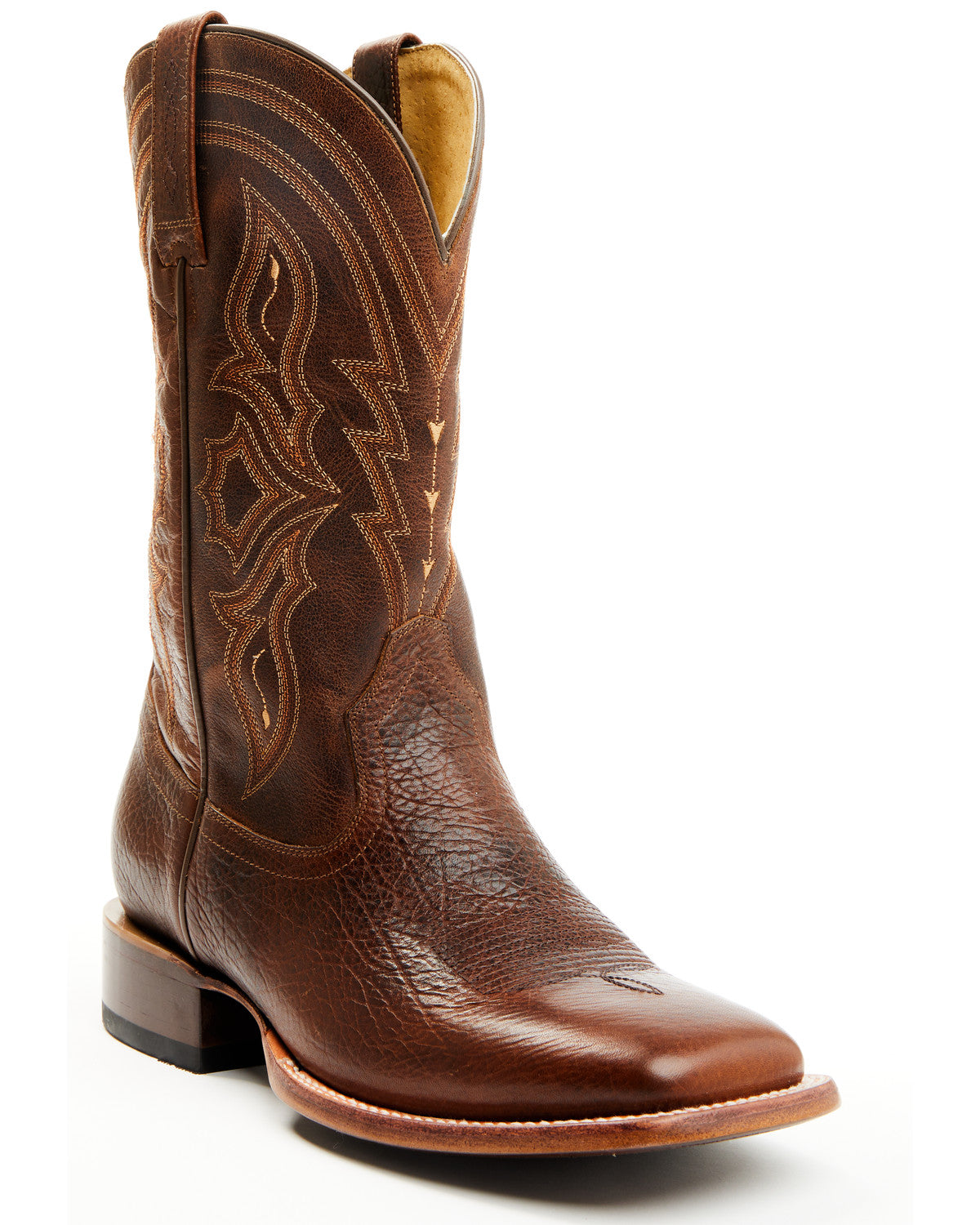 Men's Ashland Western Boots - Broad Square Toe Brown