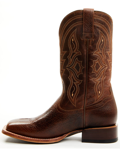 Men's Ashland Western Boots - Broad Square Toe Brown