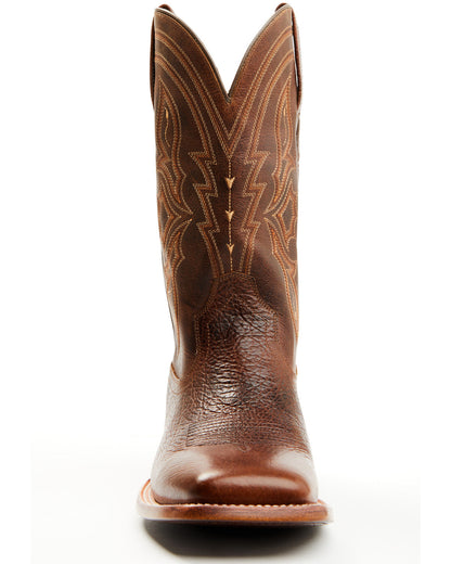 Men's Ashland Western Boots - Broad Square Toe Brown