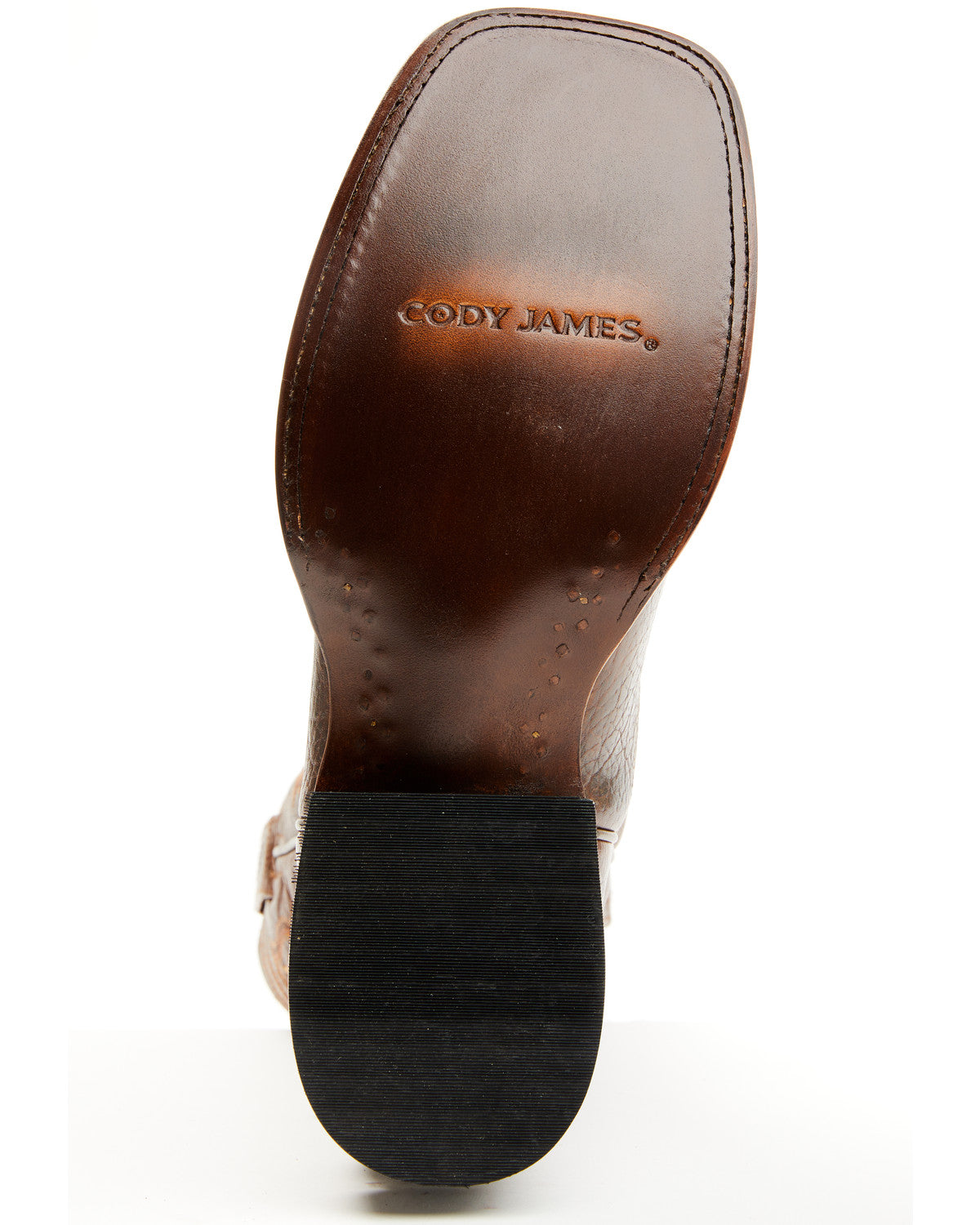 Men's Ashland Western Boots - Broad Square Toe Brown