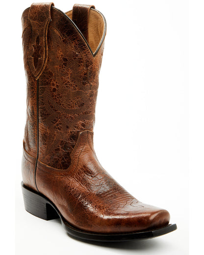 Men's Sheldon Western Boots - Square Toe Brown