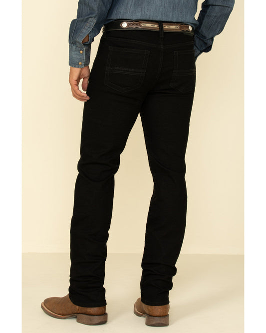 Men's Night Rider Wash Jackson Slim Straight Stretch Denim Black