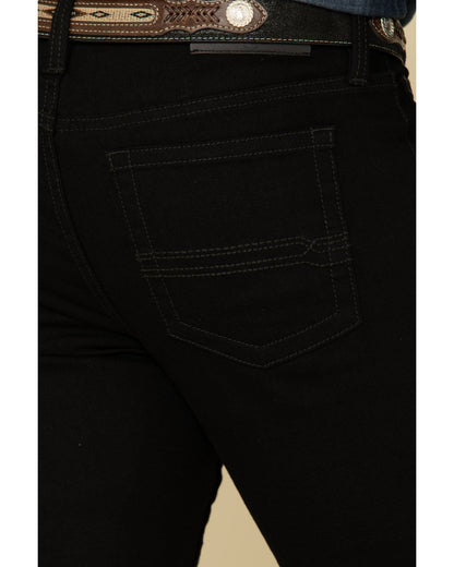 Men's Night Rider Wash Jackson Slim Straight Stretch Denim Black