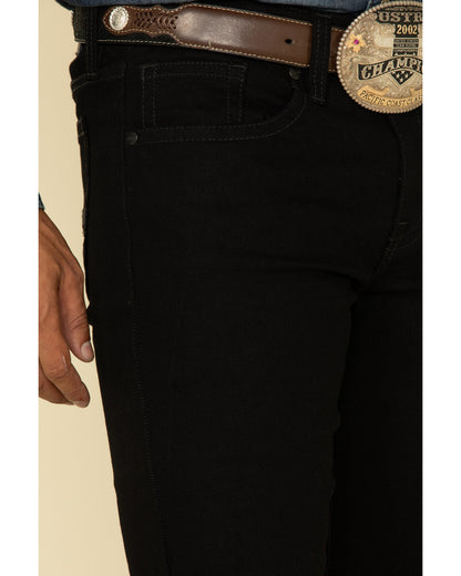 Men's Night Rider Wash Jackson Slim Straight Stretch Denim Black