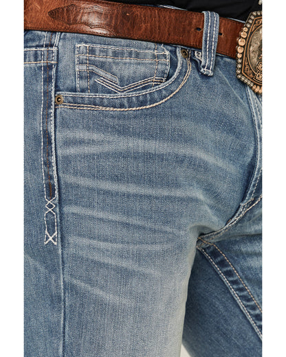 Men's Kansas Light Wash Wyatt Slim Bootcut Stretch Denim Je Light Wash