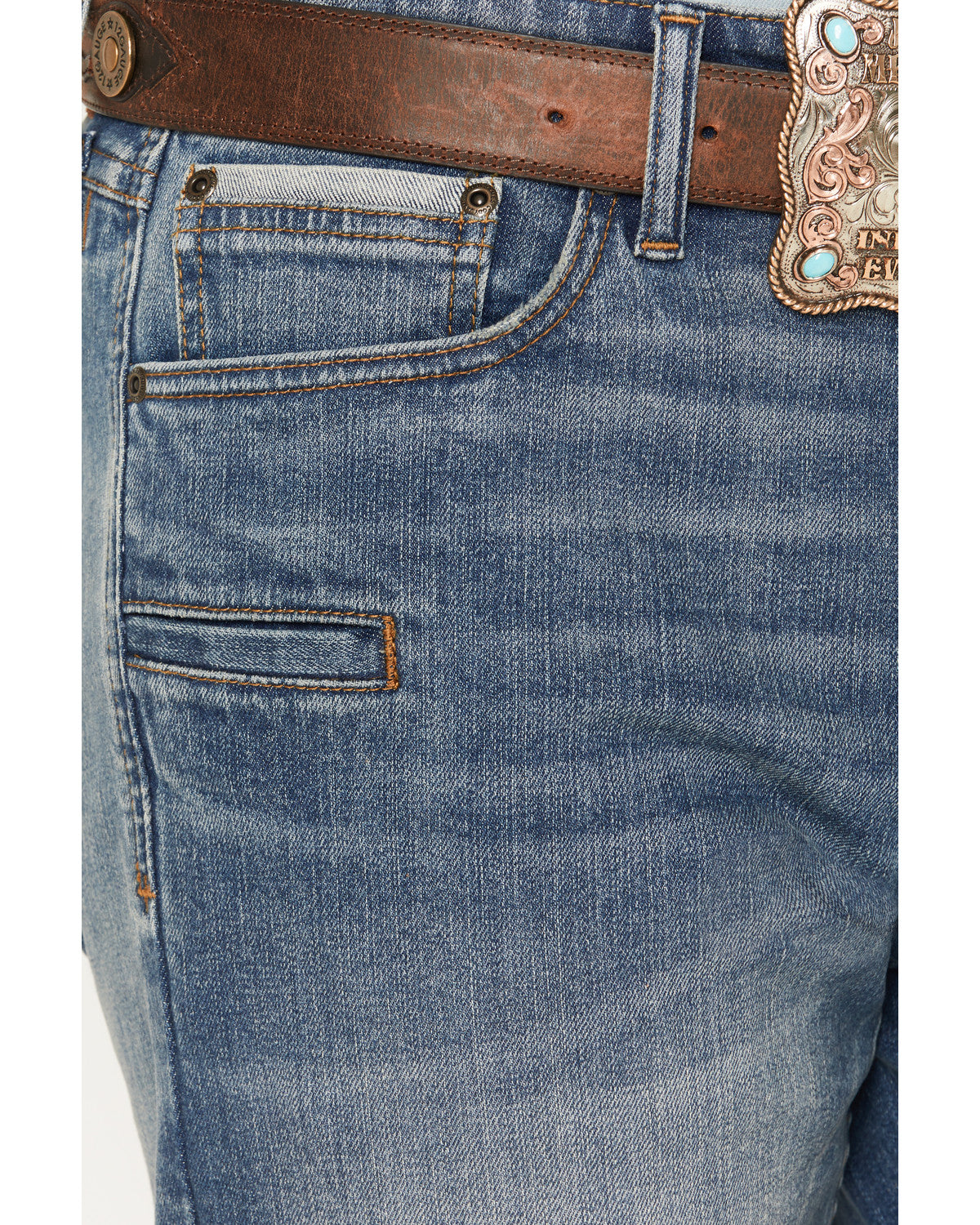 Men's Outrigger Wash Yukon Relaxed Straight Concealed Carry Medium Wash